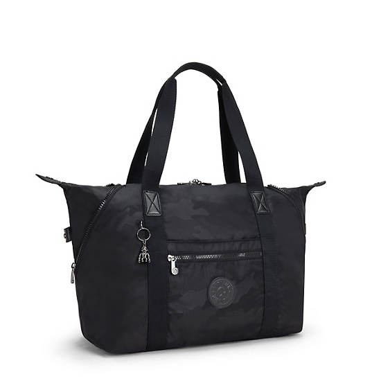 Kipling Art Medium Mode Tote Tassen Zwart | België 1451EB